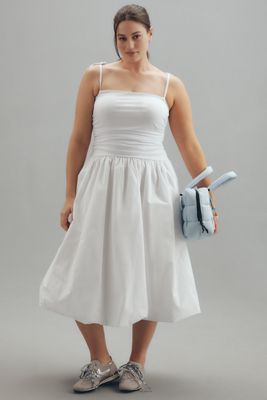 Eloquii Plus Sleeveless Twofer Bubble Midi Dress