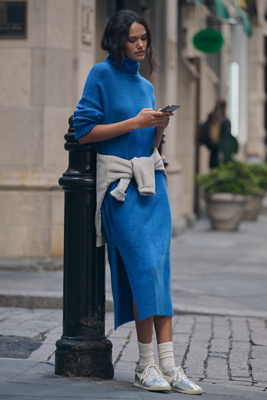 Daily Practice Karigan Midi Sweater Dress: Turtleneck Edition |  Anthropologie