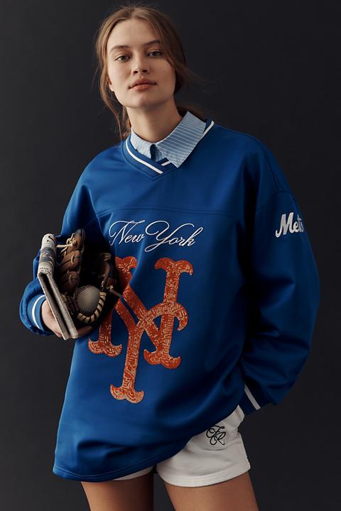 The Wild Collective x Anthropologie MLB Long-Sleeve Mini Dress