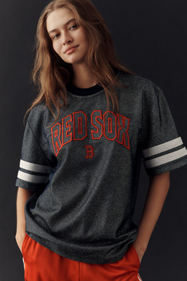 The Wild Collective X Anthropologie Mlb Short-sleeve Graphic Tee In Gray