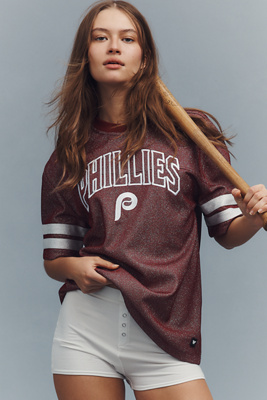 The Wild Collective X Anthropologie Mlb Short-sleeve Graphic Tee In Brown