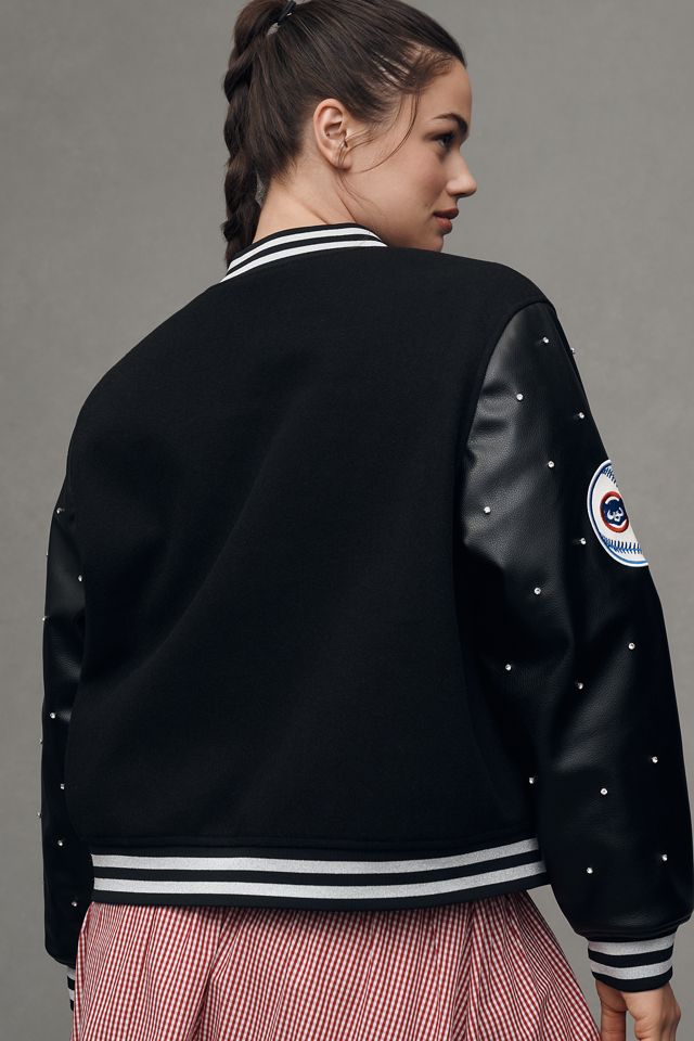 The Wild Collective x Anthropologie MLB Letterman Jacket #6