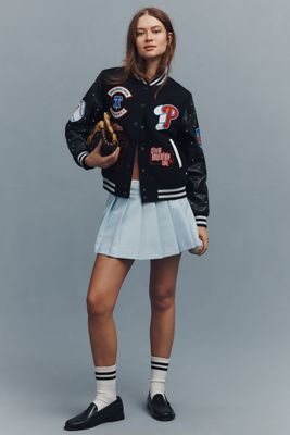 The Wild Collective x Anthropologie MLB Letterman Jacket