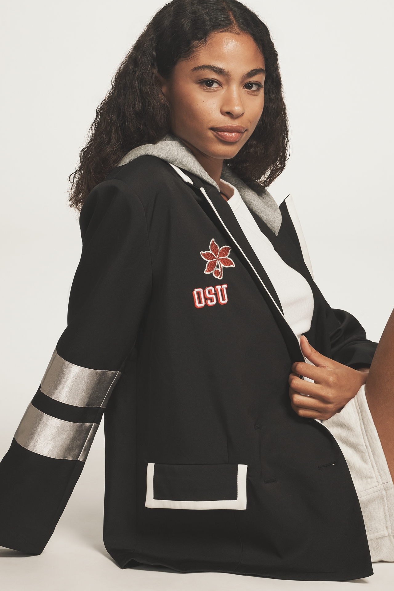 The Wild Collective x Anthropologie NCAA Piped Blazer