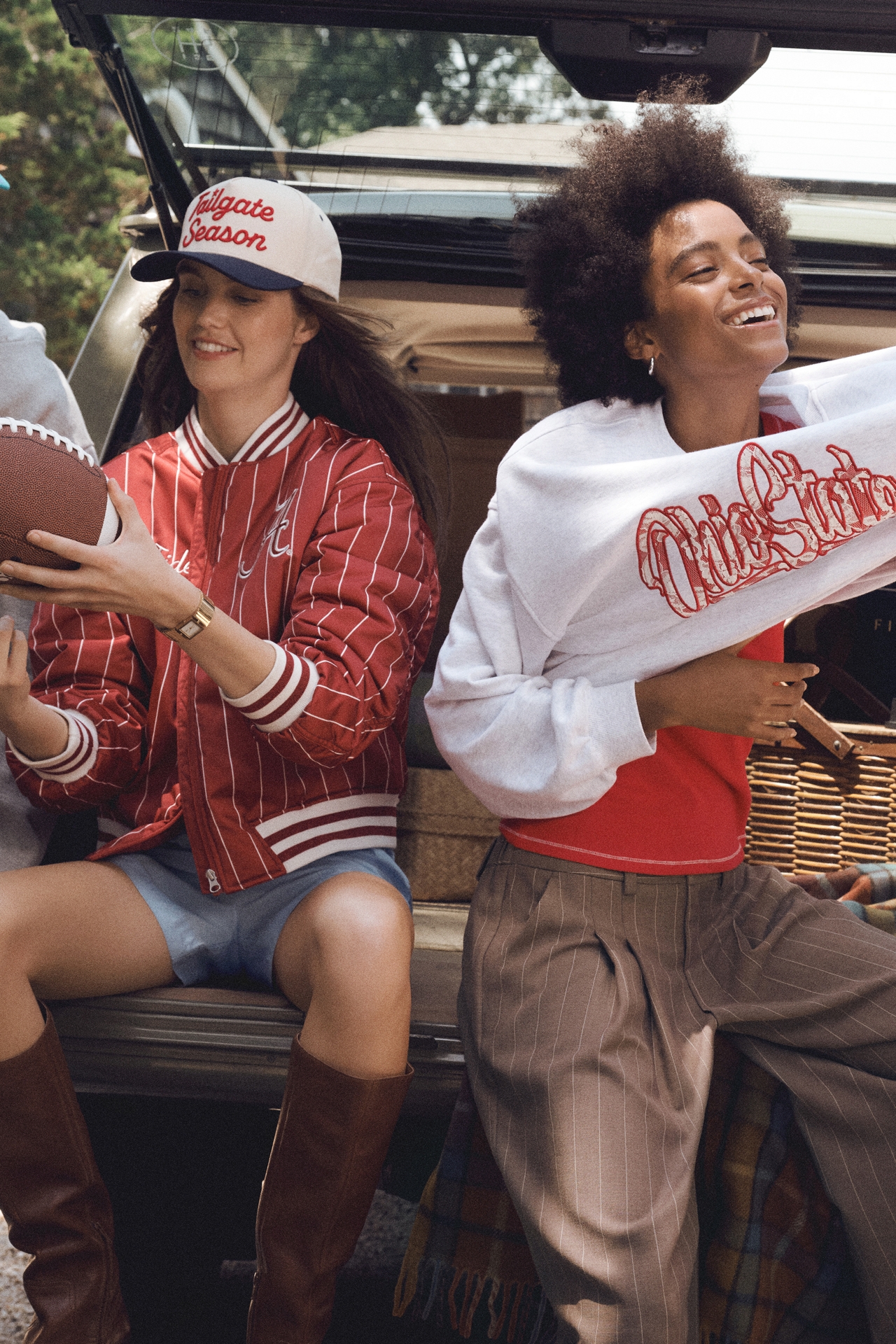 The Wild Collective x Anthropologie NCAA Bomber Jacket