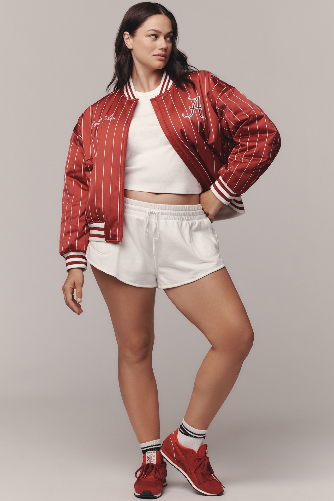 The Wild Collective x Anthropologie NCAA Bomber Jacket