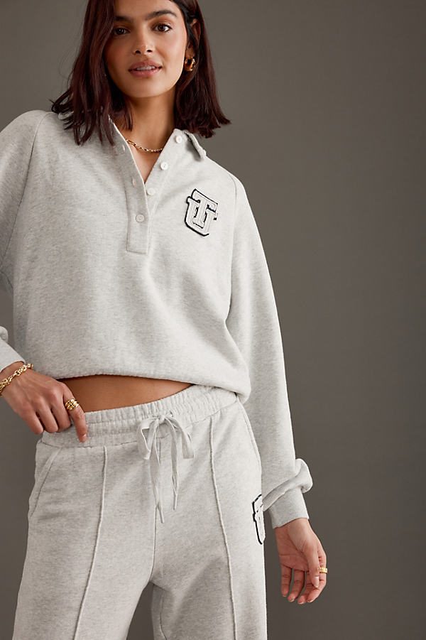 The Upside Soho Elle Cotton Polo Sweatshirt