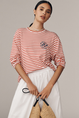 T-shirt à manches longues en coton taille: XS chez Anthropologie - Daily Practice - Modalova