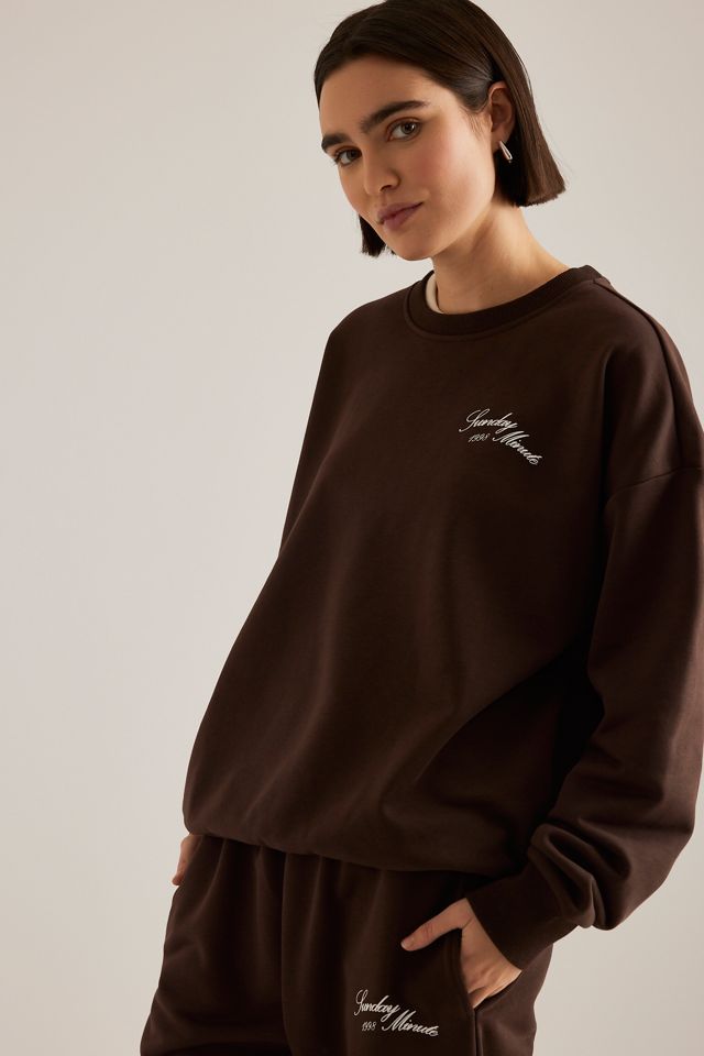 Sunday Minute Logo Crew-Neck Sweatshirt #2