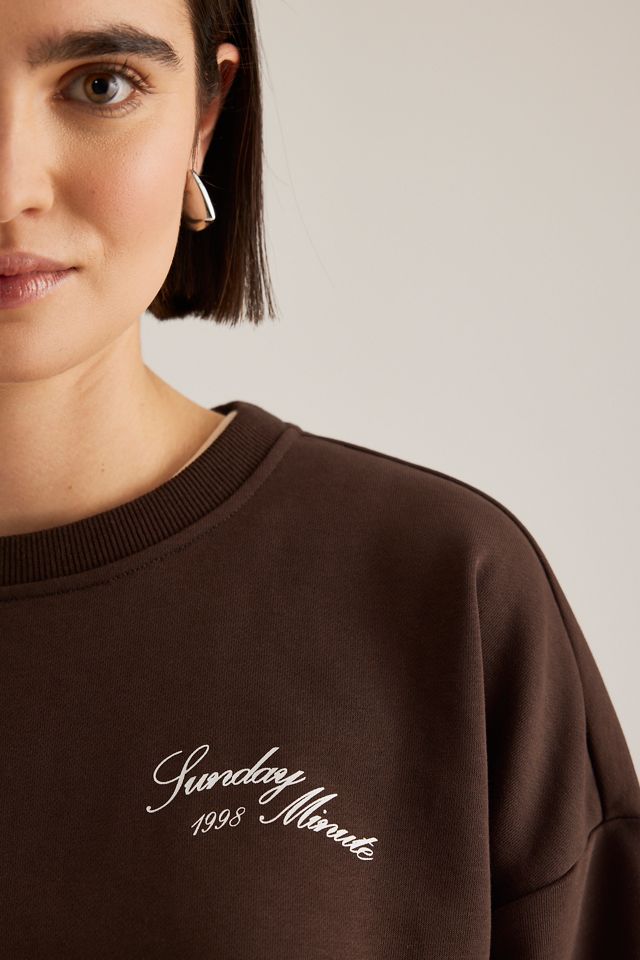 Sunday Minute Logo Crew-Neck Sweatshirt #3
