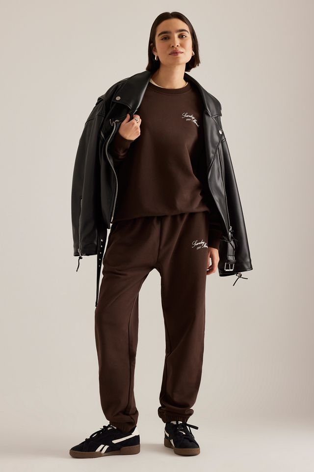 Sunday Minute Logo Crew-Neck Sweatshirt #4