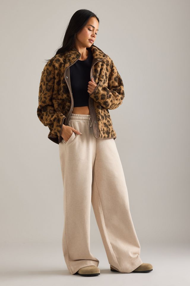 Chelsea Peers Leopard Borg Zip Jacket #2