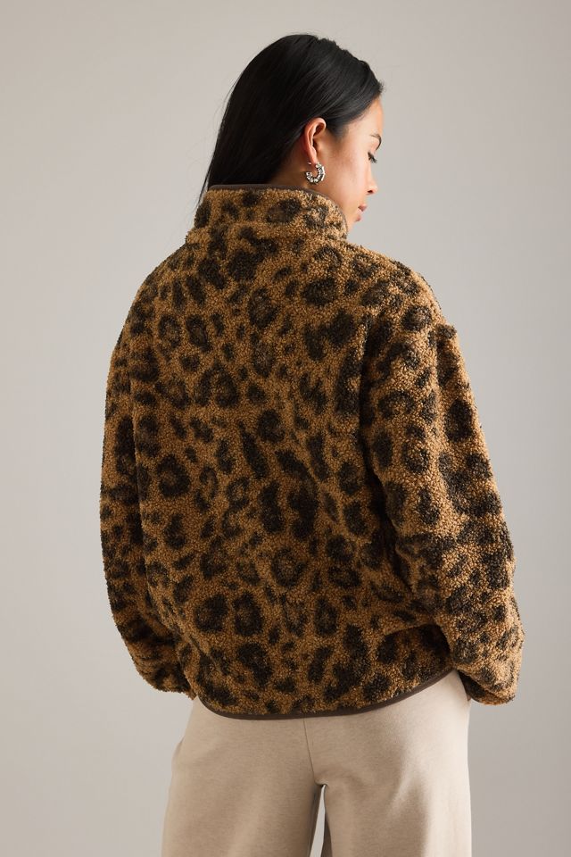 Chelsea Peers Leopard Borg Zip Jacket #1