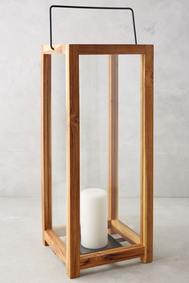 Minimalist Teakwood Lantern #3