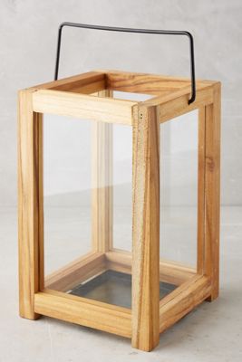 Minimalist Teakwood Lantern
