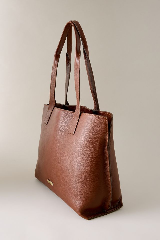 Barbour Alder Large Leather Tote Bag #1