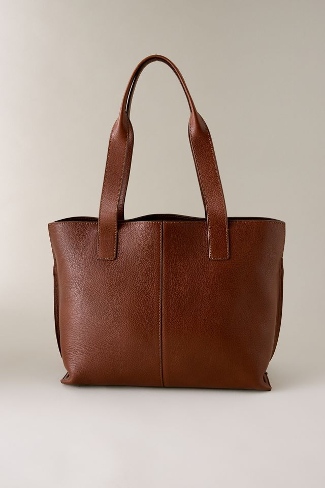 Barbour Alder Large Leather Tote Bag #3