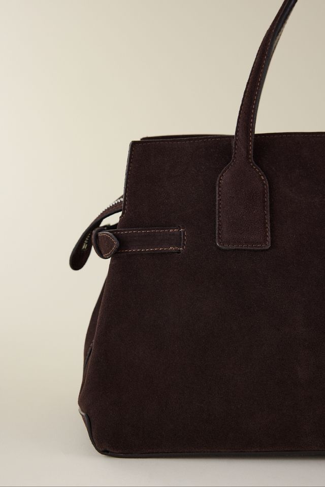 Flattered Lisa Wildleder Bowler Tasche #4
