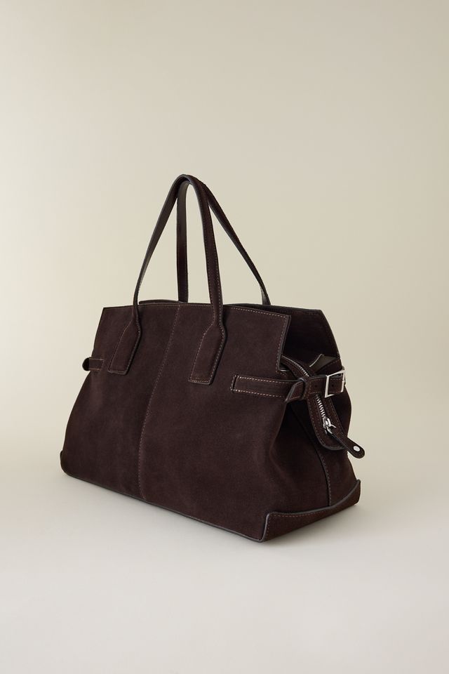 Flattered Lisa Wildleder Bowler Tasche #6