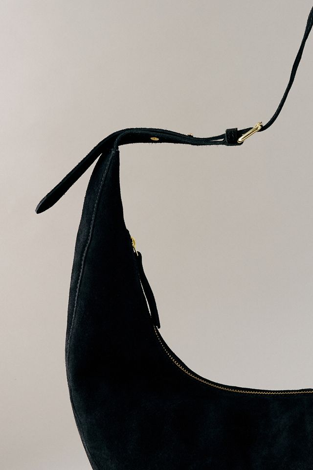 Borsa a Mezzaluna in Pelle Scamosciata By Anthropologie #2