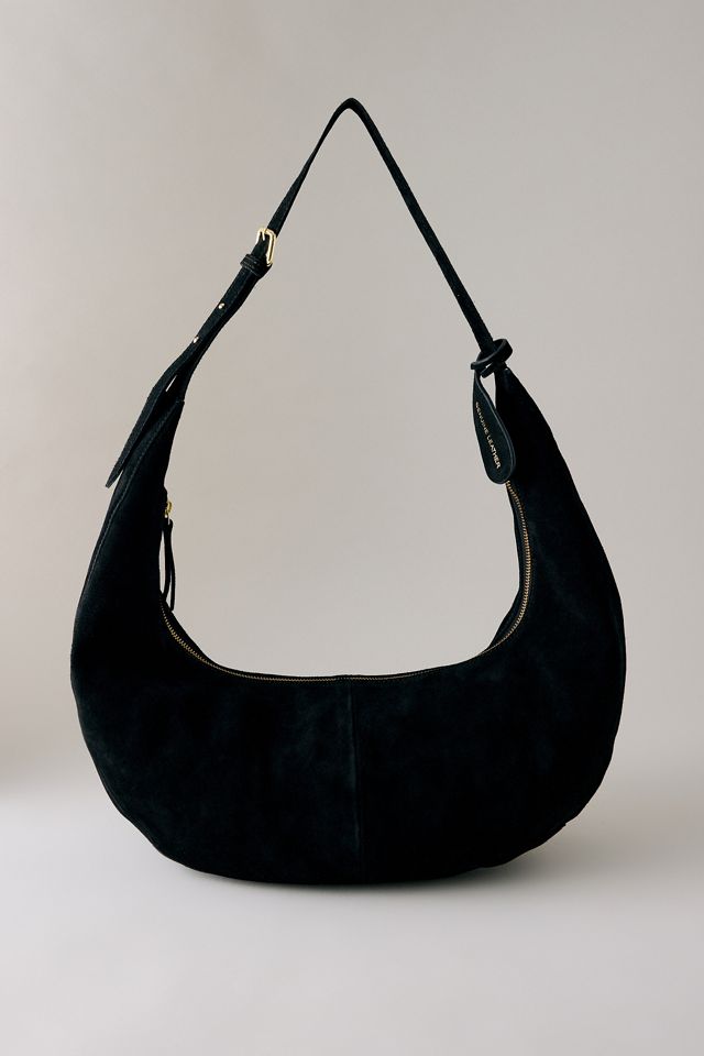 Borsa a Mezzaluna in Pelle Scamosciata By Anthropologie #1