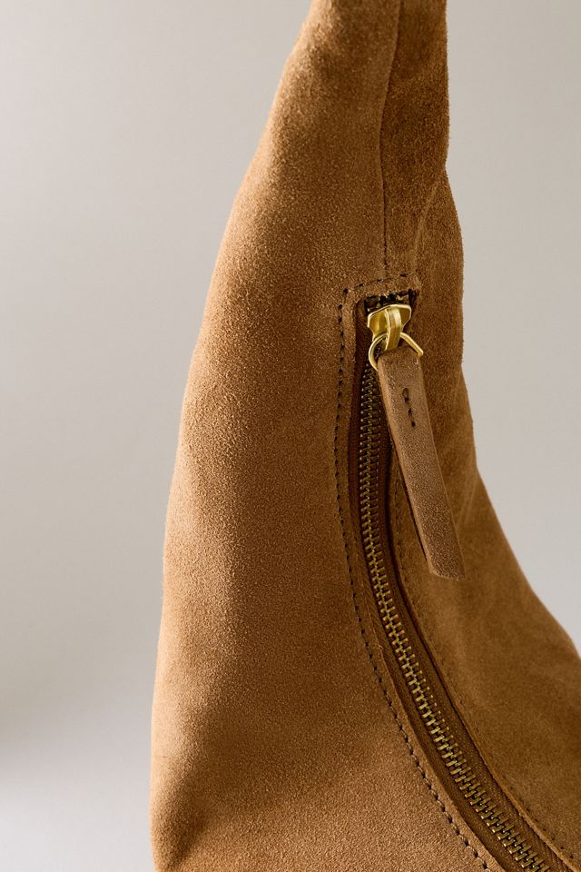 By Anthropologie Suede Half Moon Bag #2