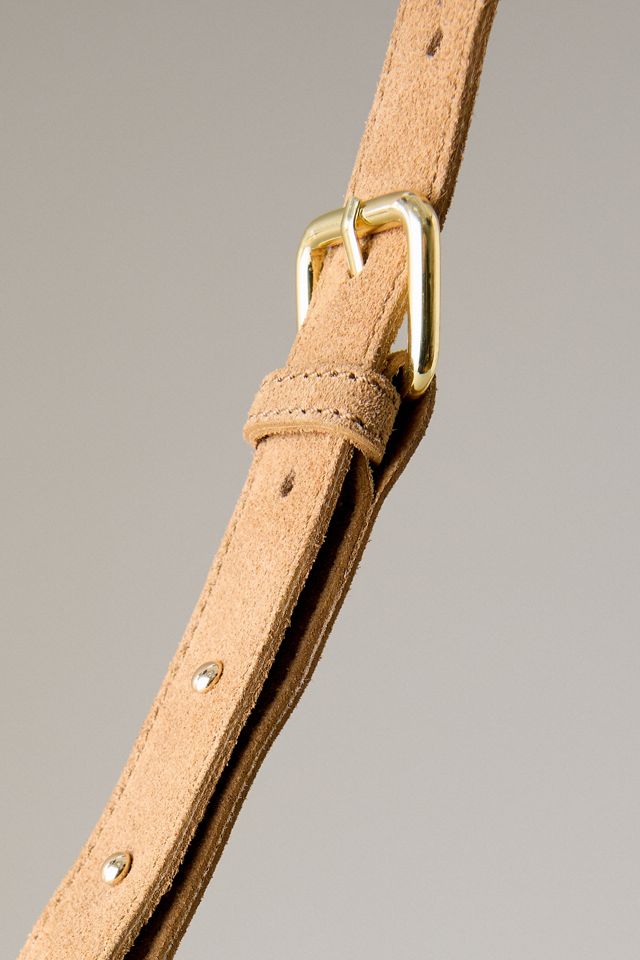 By Anthropologie Suede Half Moon Bag #4