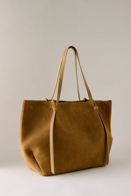 Suede Shopper Tote Bag