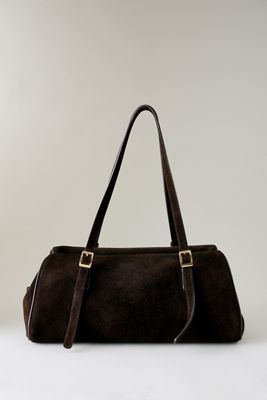 By Anthropologie Suede Triangle Bag