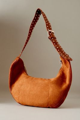 Shop Anthropologie Ryker Studded Crossbody Bag In Brown