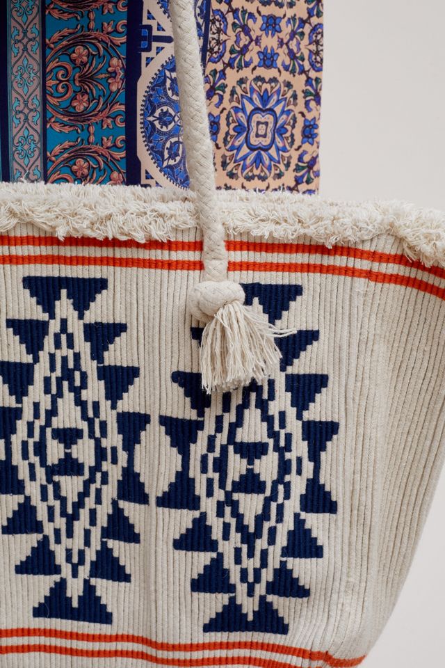 Varuna Bordado Bordado Bordado Trimmed Tote #4