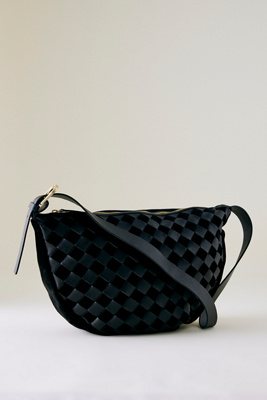Sac à bandoulière en cuir à carreaux en Black chez - Anthropologie - Modalova