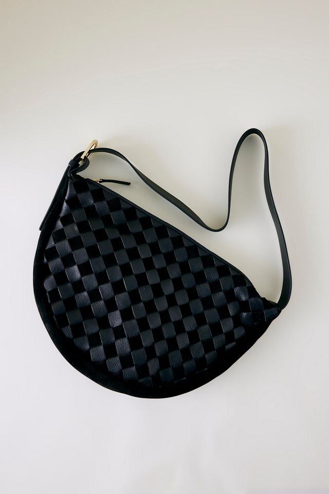 Karierte Leder-Umhängetasche #2