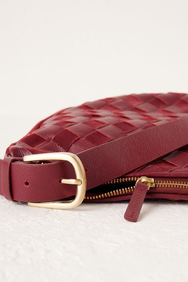 Check Leather Crossbody Bag #2