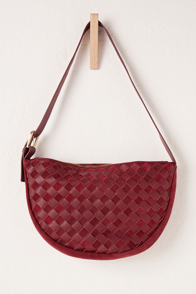 Check Leather Crossbody Bag #3