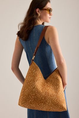 Deer Print Hobo Bag