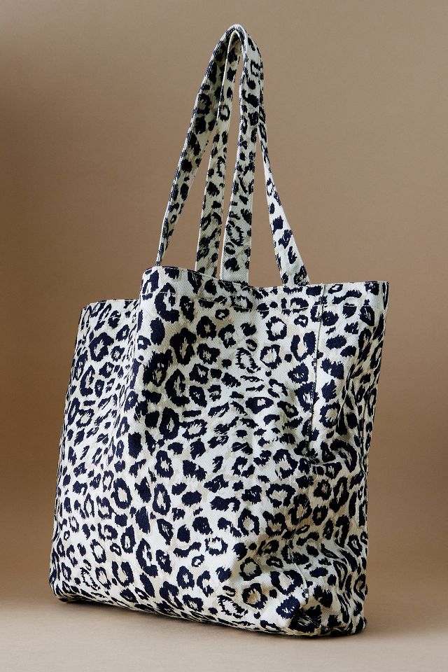 Mads Norgaard Recycled Boutique Leopard Tote Bag Anthropologie UK