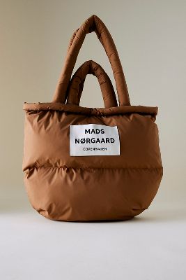 Sac Cabas Matelassé Recyclé en Brown chez Anthropologie - Mads Norgaard - Modalova