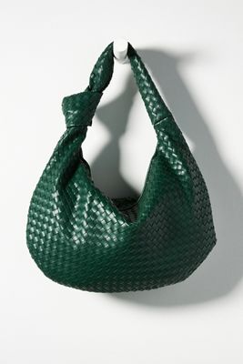 Bolso de Hombro Grande de Cuero Sintético Melie Bianco Brigitte
