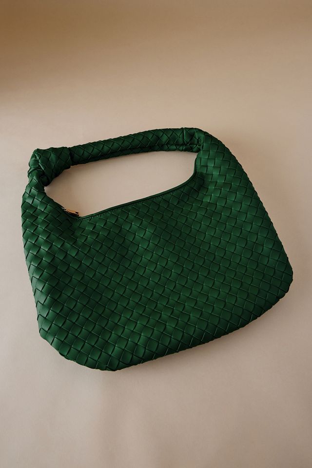 The Brigitte Woven Faux-Leather Shoulder Bag by Melie Bianco: Oversized ...