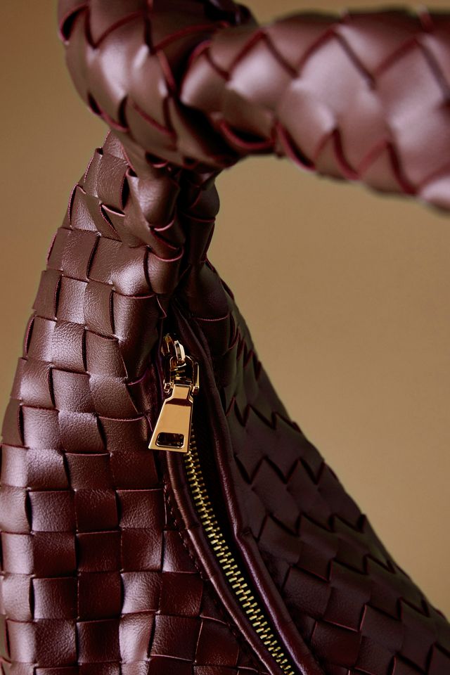 Le Sac Cartable Brigitte en Simili Cuir Tissé par Melie Bianco : Édition Surdimensionnée #3