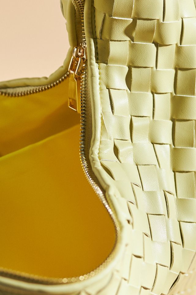 The Brigitte Woven Faux-Leather Shoulder Bag by Melie Bianco: Oversized ...
