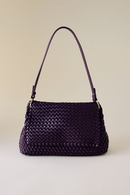 Borsa a Spalla Intrecciata Melie Bianco