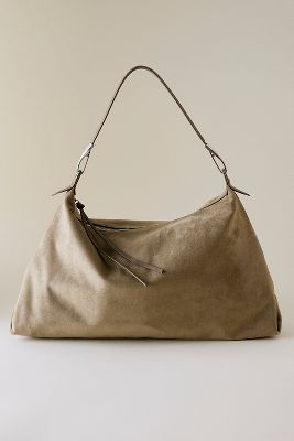 Sac à bandoulière Charlie en suédine en Green chez Anthropologie - Melie Bianco - Modalova