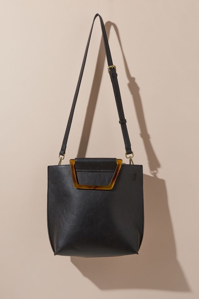 Rini Tortoiseshell-Handle Crossbody Bag #1