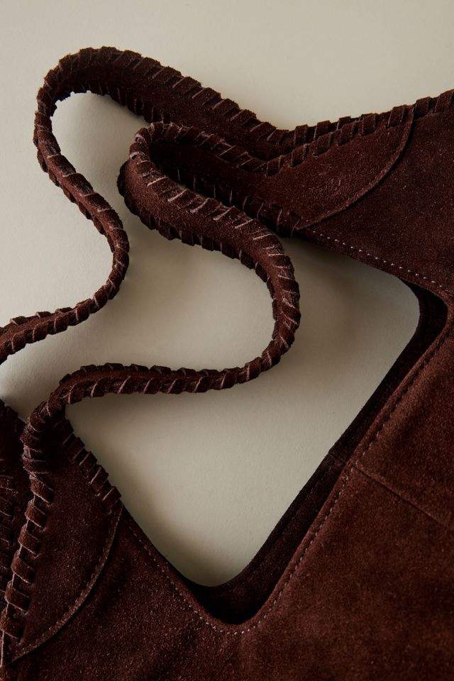 Sac Fourre-Tout Nora en Daim Rond Circulaire #3