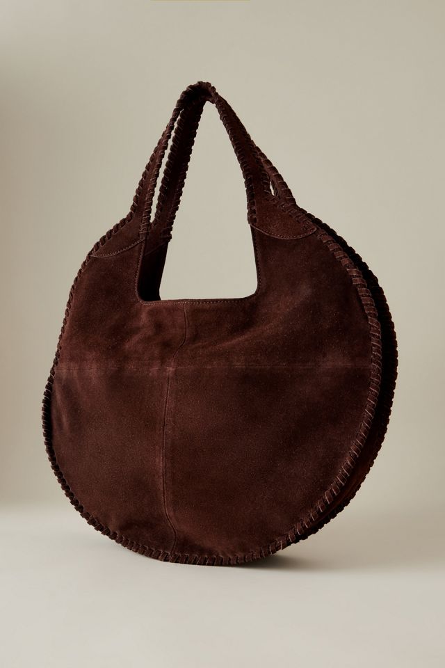 Sac Fourre-Tout Nora en Daim Rond Circulaire #2