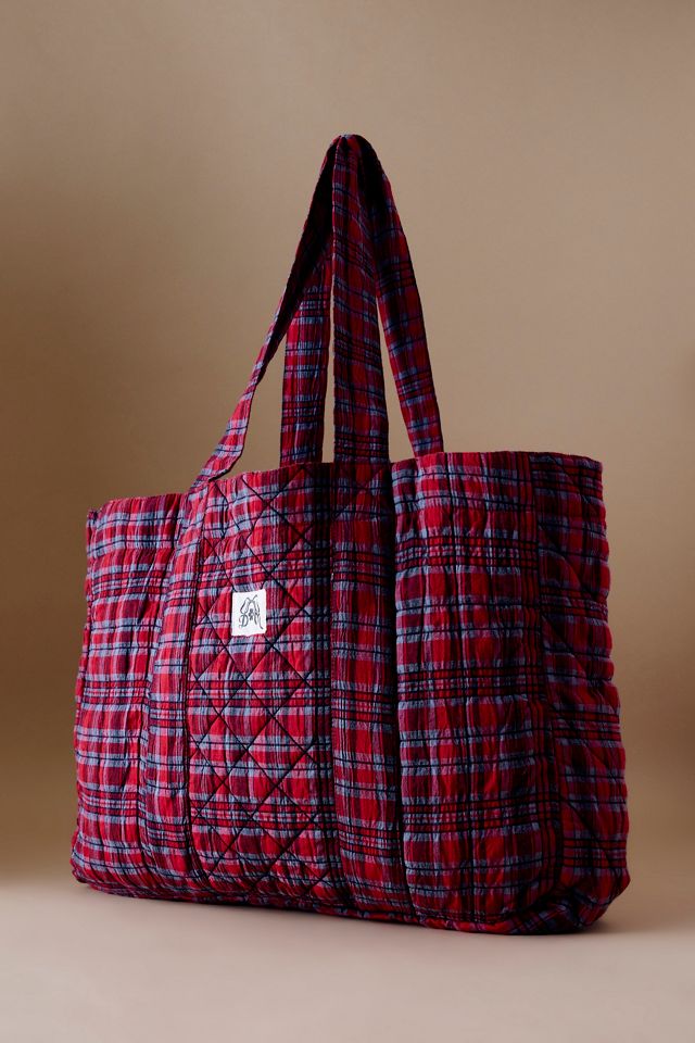 Damson Madder Check Tote Bag #2