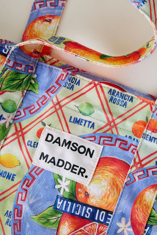 Damson Madder Orange Bedruckte Leinwand Tragetasche #1