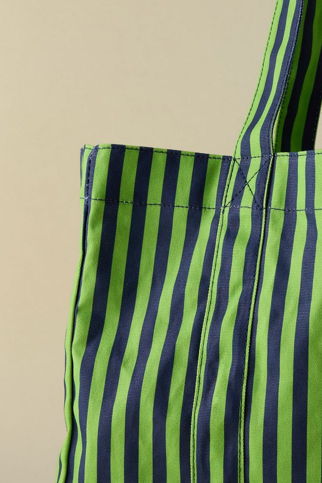 Sac fourre-tout en toile rayé Damson Madder #1
